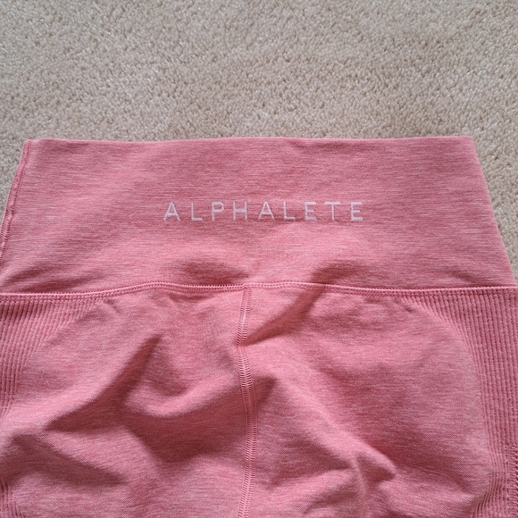 Alphalete Pink Leggings Women's Size Large Activewear Stretch Aero Leggings - Picture 8 of 12
